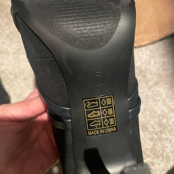 Journee Collection Strappy Black Ankle Booties - Picture 4 of 4